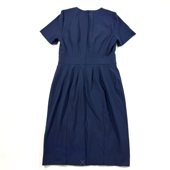 Ann Taylor Curvy Fit The Short Sleeve Sheath Dress Bi Stretch - Picture 3 of 7